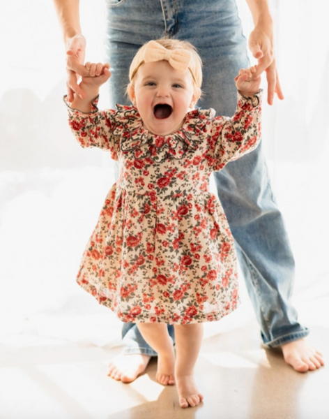 Amour Rose Floral Ruffle Dress