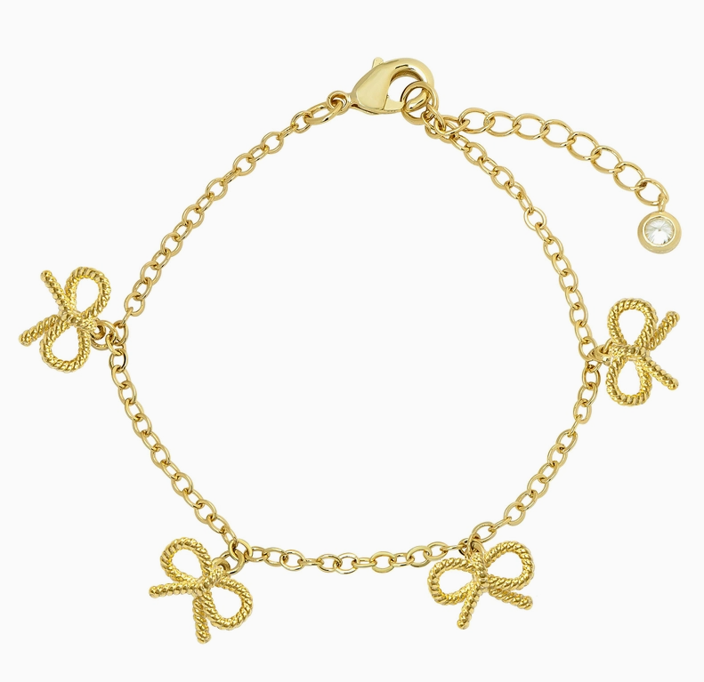 Lily Nily Bamboo Heart Bangle, White main image 1