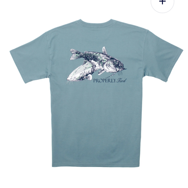 Mudcat SS Steel Blue T Shirt