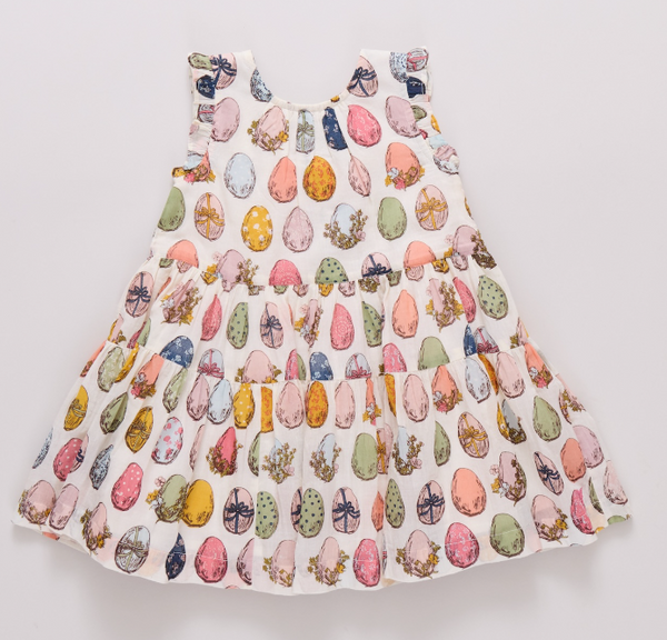 Eloise Ruffle Dress - Multi Eggs