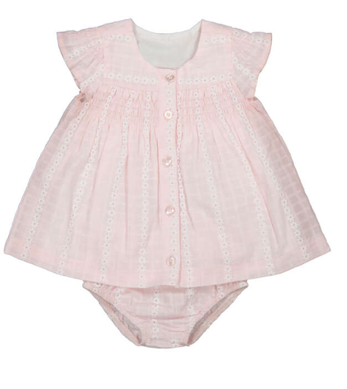Pink Daisy Dress Set