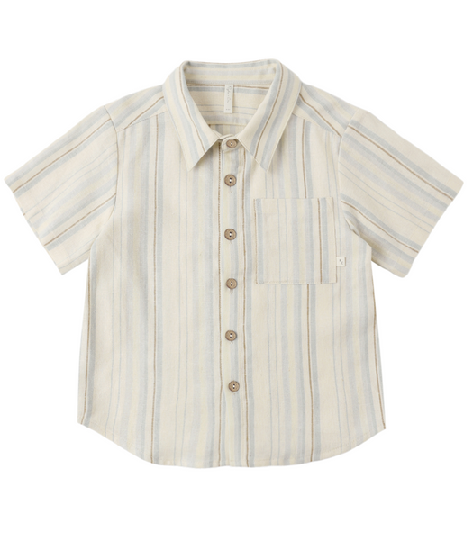 Sea Stripe- Collared Shirt