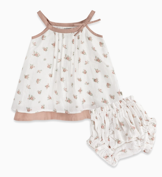 Tea Rose Floral Dress