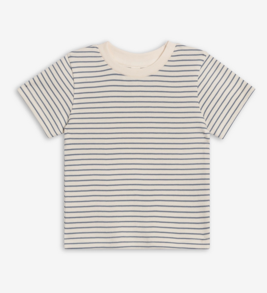 Crew Shirt-Ivory & Sea