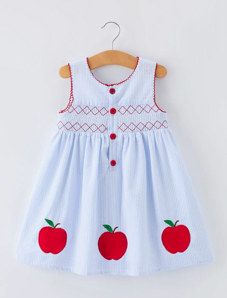 Seersucker Apple Dress