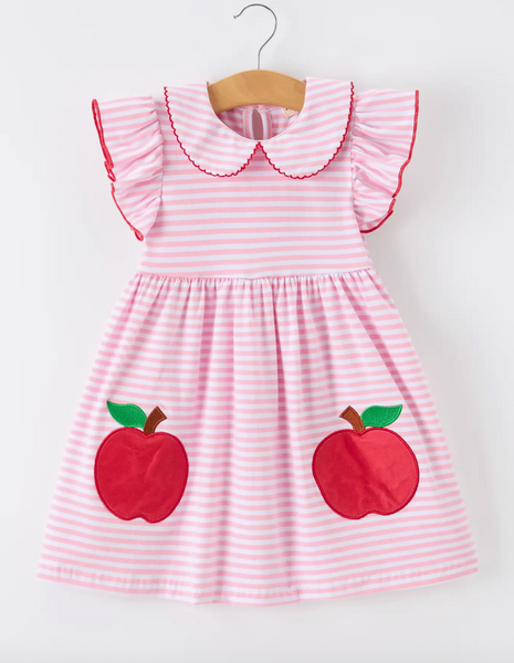 Pink Stripe Apple Dress