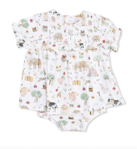 Farm Animals Smocked  Bloomer Skirt