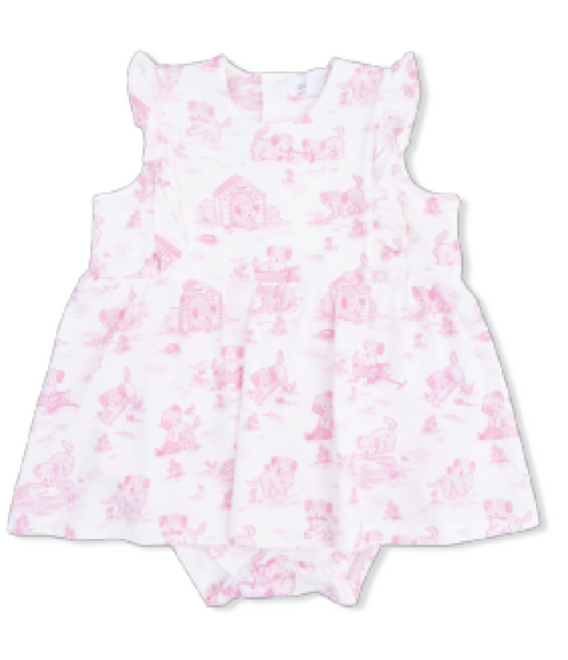 Puppy Toile Bodysuit Dress