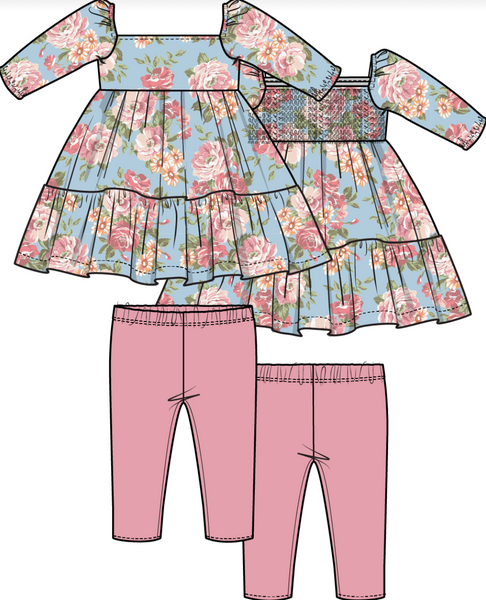 Angeline Floral Legging Set