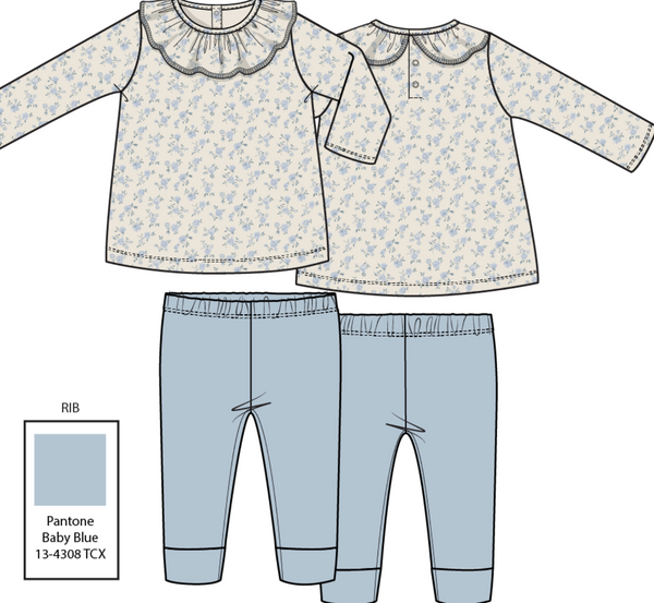 Rose Briar L/S Top & Pant Set