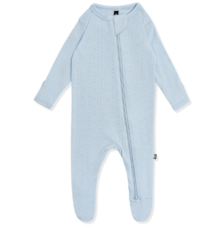 Kyte Pointelle Zip Footie