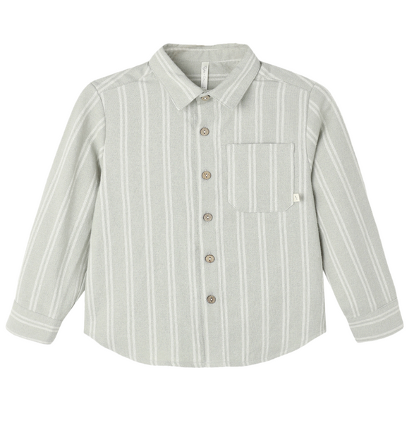 Sage Pinstripe L/S Shirt