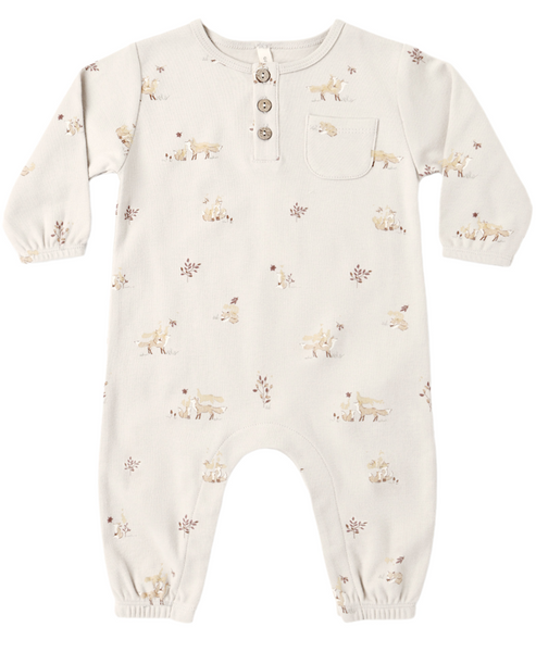 L/S Pocket Jumpsuit Fox Land