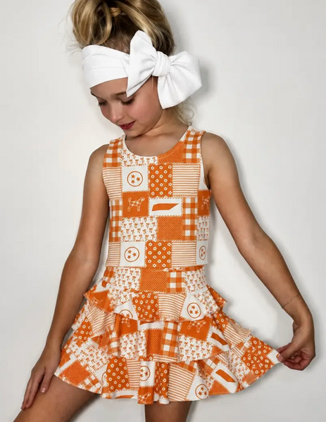 TN Patchwork Skort Set