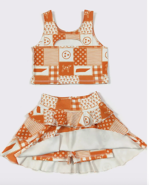 TN Patchwork Skort Set