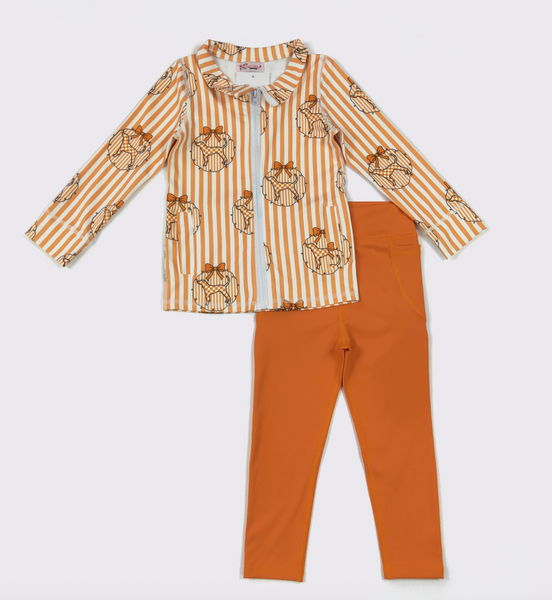 TN Stripe Girls Legging Set