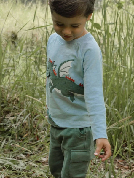Dragon Tee & Cargo Pant Set