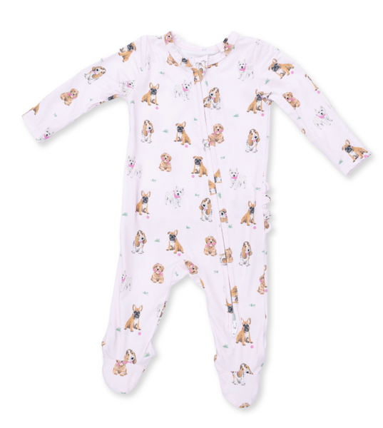 Best Dogs Footie-Pink
