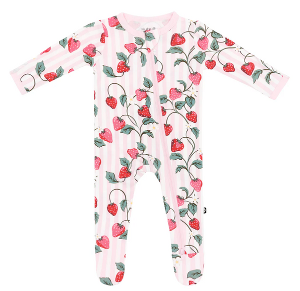 Kyte Zipper Footie Prints