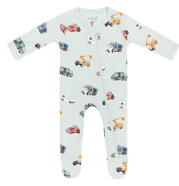 Kyte Zipper Footie Prints