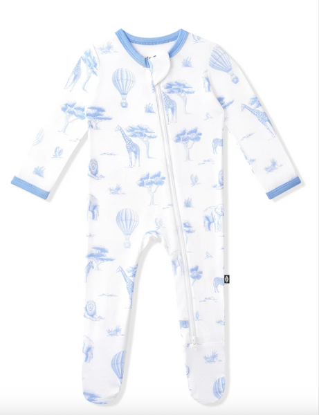 Kyte Zipper Footie Prints
