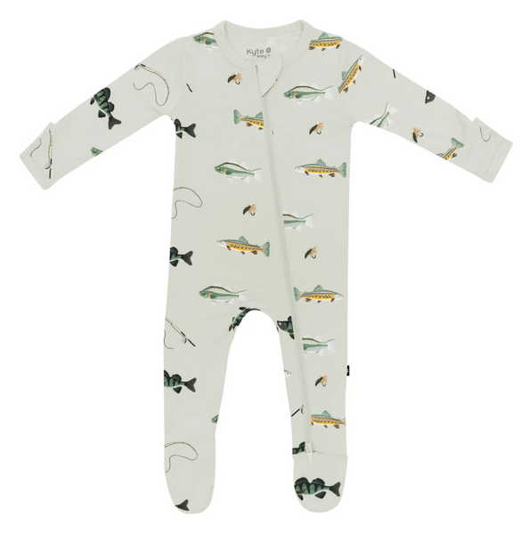 Kyte Zipper Footie Prints