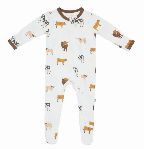 Kyte Zipper Footie Prints