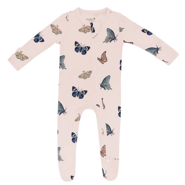 Kyte Zipper Footie Prints