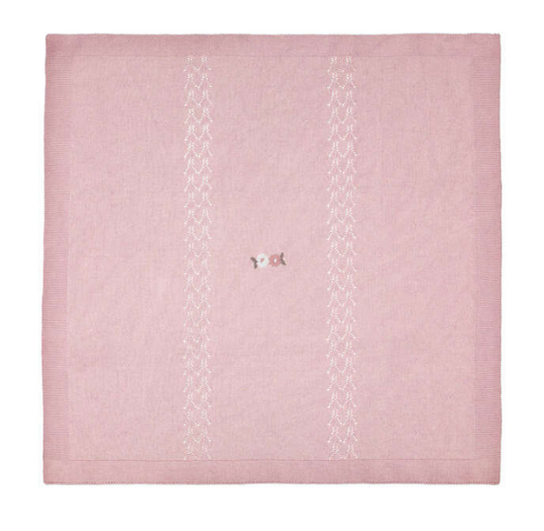 Embroidered Bloom Blanket