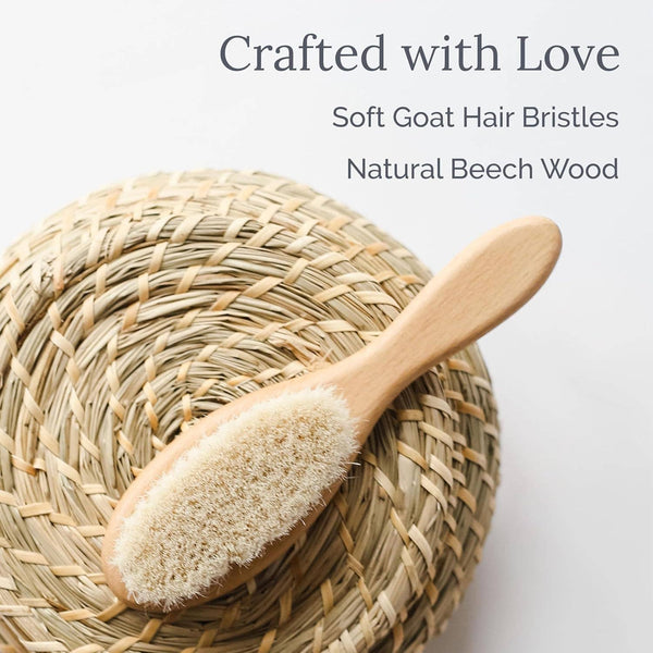 Natural Goat Hair Baby Brush