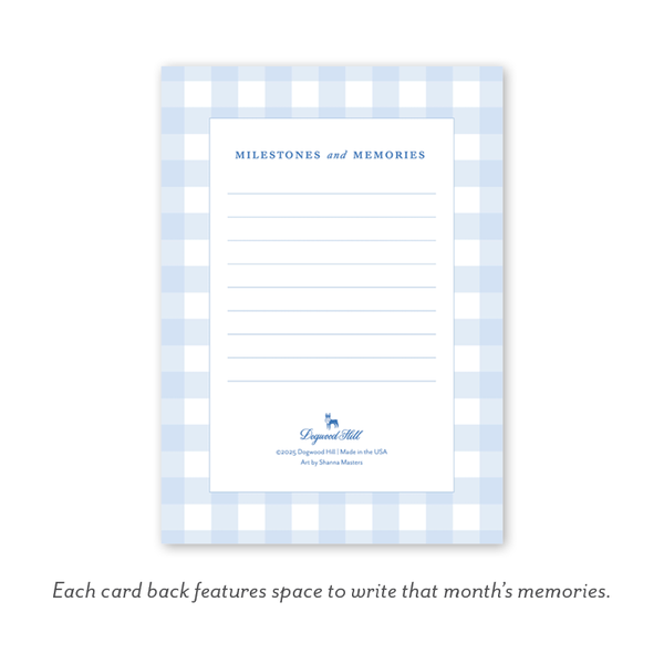 Bunnies Blue Milestone Cards