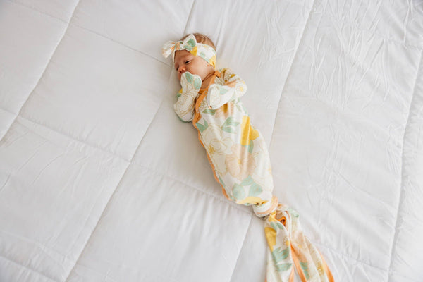 Newborn Knotted Gown - Rose