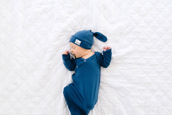 Newborn Knotted Gown - River