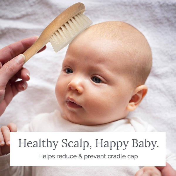 Wooden Baby Hair Brush Set (3 Piece)