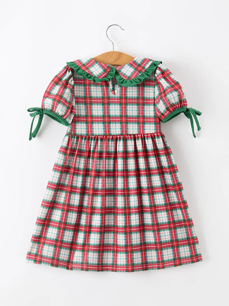 Christmas Tree Plaid Dress