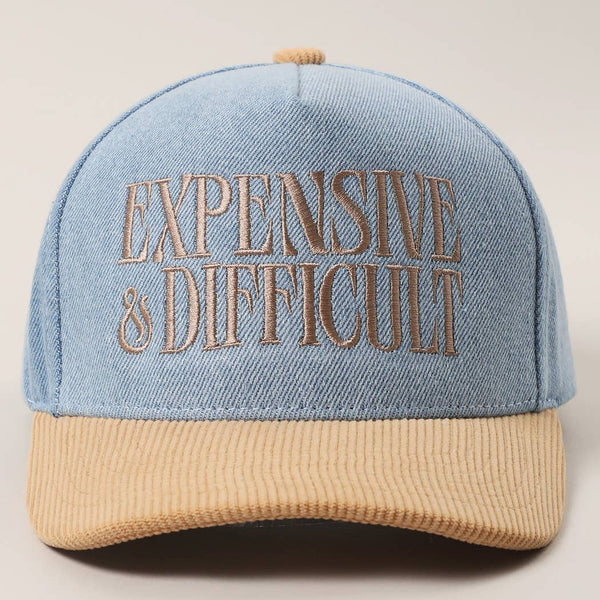 EXPENSIVE DIFFICULT Corduroy Trucker Hat