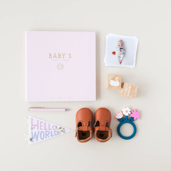 Wildflower Meadow Luxury First Year Baby Memory Book