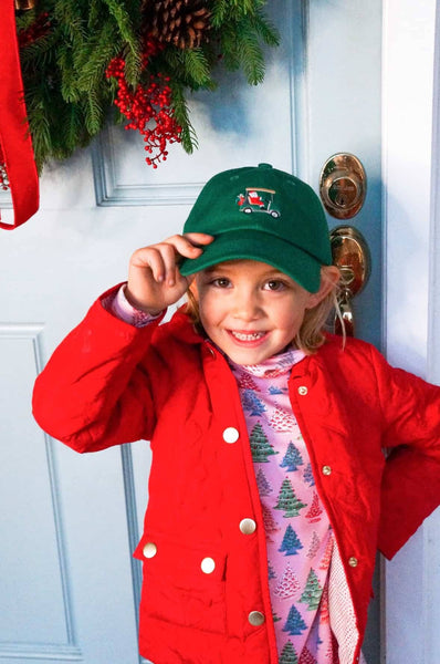 Adult Santa Golf Cart Baseball Hat