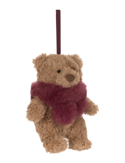 Jellycat Bartholomew Bear Winter Warmer Decoration