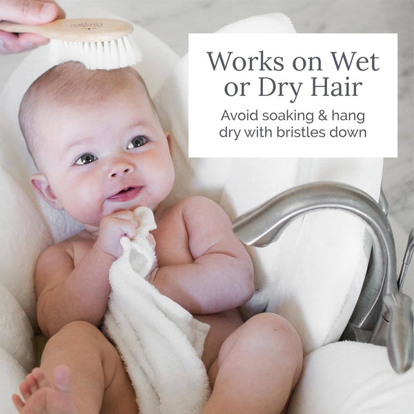 Natural Goat Hair Baby Brush