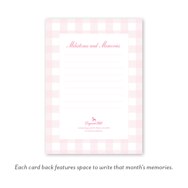 Bunnies Pink Milestone Cards