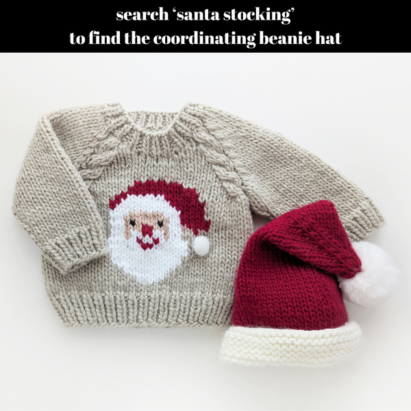 Jolly Santa Sweater Oatmeal