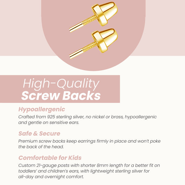 14k-Gold Plated Pink Bow Huggie Hoop or Pearl Earrings