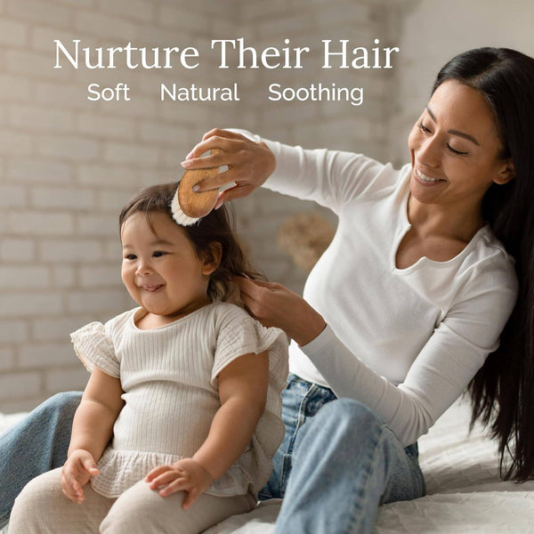Natural Goat Hair Baby Brush