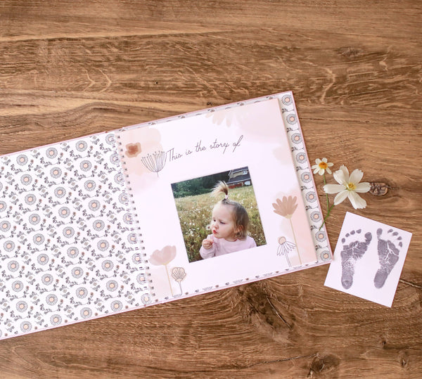 Wildflower Meadow Luxury First Year Baby Memory Book