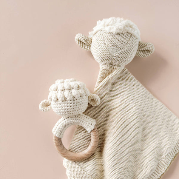 Teether Lamb Baby  Rattle