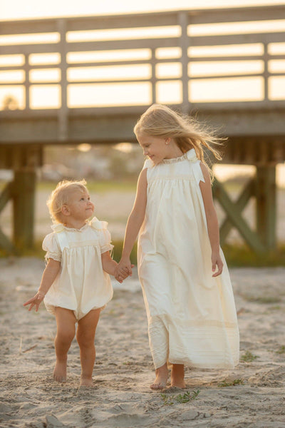 Cambridge Ecru Sleeveless Heirloom Dress