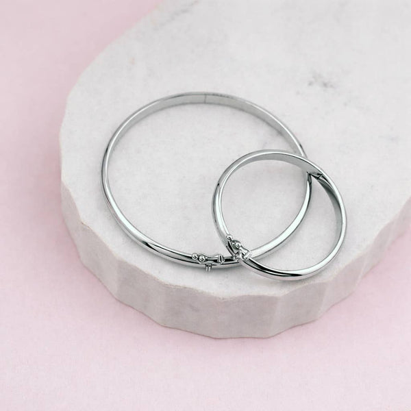 Classic Silver Bangle Bracelet