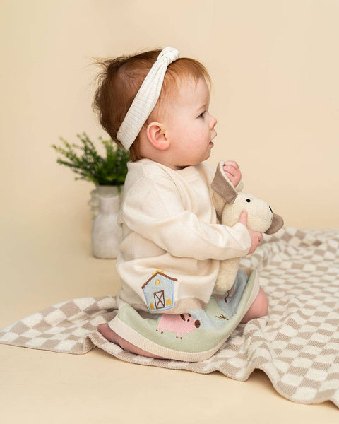 Farm House Baby Knit Tunic Dress (Organic Cotton)