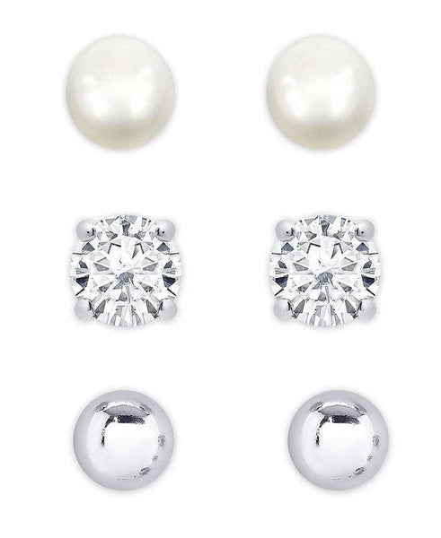Freshwater Pearl And CZ Set